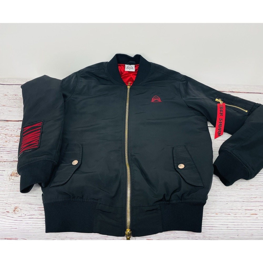 Tiger Shvrk Quilted King Cut And Sewn Bomber Arm Ribbon Quilted Microsuede Small